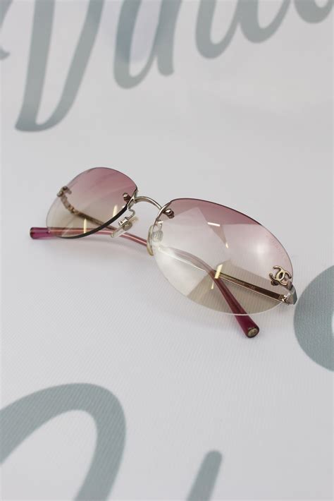 chanel pink glasses|Chanel pink sunglasses vintage.